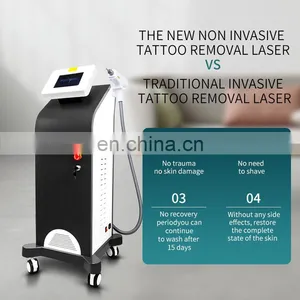 Single Handle Non-invasive Tattoo Removal Laser Machine Q Switch Nd Yag Laser Eyebrow Washing Instrument Pigment Spot Removal thumbnail-3
