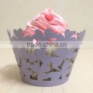 Colorful Wholesale Delicated Wedding Laser Cupcake Wrapper thumbnail-1