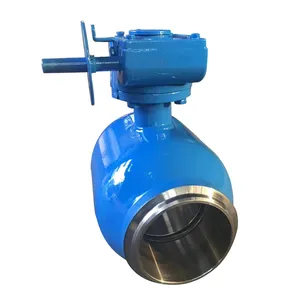 Sales Volume Exceeds 100 Q361F All Welded Ball Valve Natural Gas Heating Worm Gear Fixed Ball Valve thumbnail-4