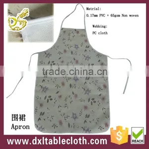 PVC Printed Bib Apron With Nonwoven Backing for Kithchen thumbnail-1