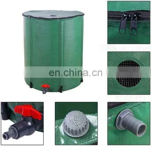 1000 Liter Collapsible Pvc Tarpaulin Reservoir Flexible Portable Rain Water Tank Barrel thumbnail-2