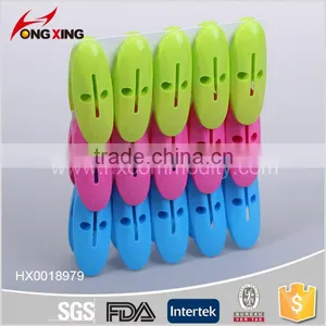 Laundry Accessories 18 Pcs Plastic Colored Spring Clothespins thumbnail-4