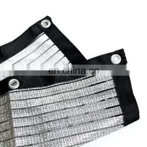 Aluminum Knitted Shade Cloth Car Parking Shade Net Garden Reflective Aluminum Foil Shading Net 95 for Sale thumbnail-1