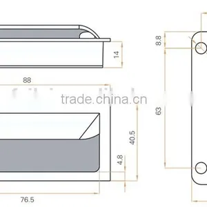 2015 FEILEI LS04 Nickel Handle for Sliding Door thumbnail-5