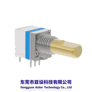 Potentiometer: 8mm，Horizontal, 10K Ohm+/-10%, With Rotary Switch, Shaft Length 15mm, Used for Walkie Talkies, Radios and Other Instruments and Equipment thumbnail-1