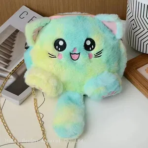 19Wholesale Plush Bag Cute One Shoulder Oblique Straddle Bag Animal Bag Super Cute Cat Bag thumbnail-2