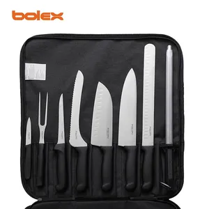 Chef Cook Knife Set Kit Culinary School Kitchen BUTCHER Slaughter HUNTING FISHING ANGLER BBQ KNIVES SETS ROLL BAG KIT CHINA Chino BONING CIMETER SHARPENING STEEL BUTCHERING SLAUGHTERING thumbnail-1