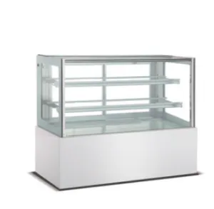 Kitchen Equipment Counter Food Cube Shape Display Warmer Glass Cake Showcase Square Warming Cabinet thumbnail-2