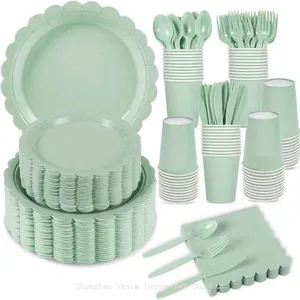 Cross-Border Hot Sale Party Tableware Kits - Plates, Cups & Cutlery for Wholesale thumbnail-4