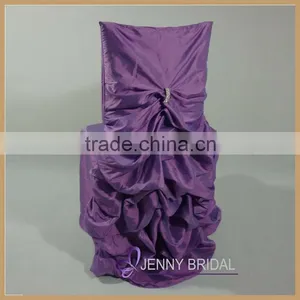 C001R Made-in-China Good Quality Satin Wholesale Wedding Chair Covers for Sale thumbnail-4