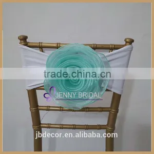 C116(2) From China Factory Custom Green Color Elastic Chair Sash With Band thumbnail-5