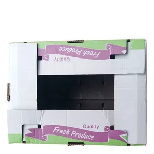 Food Grade Waxed Portable Corrugated Box Custom Shape Waterproof Corrugated Box thumbnail-2