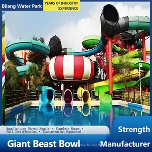 Outdoor Water Park Water Slide Large-scale Fiberglass Water Slide Equipment Water Play Equipment Manufacturer Production Customization thumbnail-2
