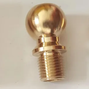 Brass Ball Joint CW614N HPb59-3 CNC Machining Turning Automation Industrial Parts thumbnail-1