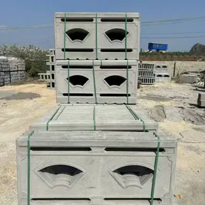 Imitation Wood Landscape Railing for Rivers, Ponds, Gardens and Scenic Areas, Cement Fence, Concrete Guardrail for Rivers and Reservoirs thumbnail-1