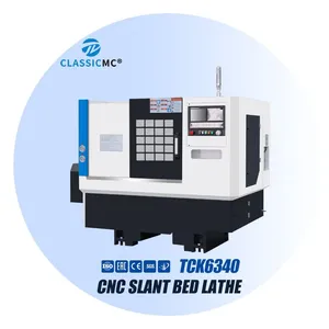 Factory Direct Sale Tck6340 Slant Bed Metal CNC Lathe Machine thumbnail-1