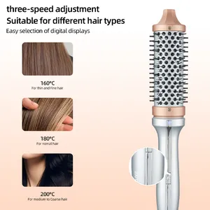 Hot Selling Dual-purpose Straight Hair Comb/hair Salon Specific Electric Roller Comb/large Wave Roll Negative Ion Curly Hair Comb（Wechat:13510231336） thumbnail-4