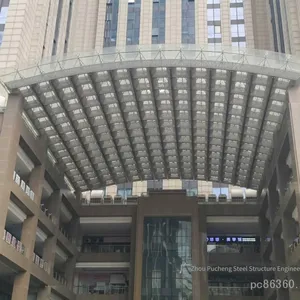 Manufacturing, Hoisting and Lifting of Grid Meshes of Hollow Welded Spherical Grids With a Diameter of 250 - 1000. Roof of Workshop and Factory Building With Grid Tube Trusses of gz Pucheng Brand thumbnail-1