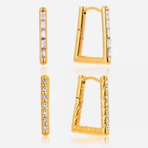 Custom Hip Hop Style Exaggerated Drop Oil Flower Stud Earrings for Wholesale thumbnail-2