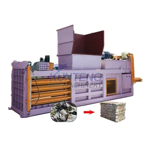 Industrial Hydraulic Horizontal Straw Agricultural Waste Metal Baler Municipal Solid Waste Baler EPC thumbnail-1