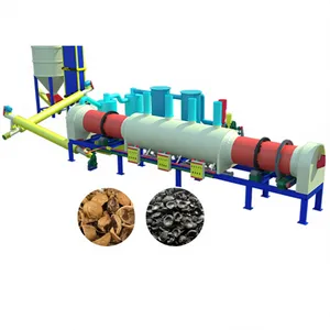 Coconut Shell Biochar Making Machine BBQ Charcoal Shisha Charcoal Production Line Carbonization Molding Production Line EPC thumbnail-1