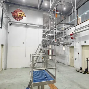 Cattle Slaughterhouse Equipment Cow Abattoir Bleeding Line Shack HACCP Bull Butcher Machinery Machine Beef Processing Plant thumbnail-2