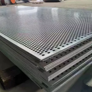 Custom Perforated Metal Sheet Round Hole for Cellular Concrete Wall - Aluminum, Stainless Steel, Copper thumbnail-5