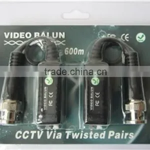 Twisted CCTV Video Balun Passive Transceivers 3000FT Distance UTP Balun BNC Cable Cat5 CCTV UTP Video Balun thumbnail-1