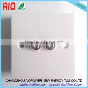 86mm Dual 2 Way Female Socket Coaxial Connector F Type Solderless Wall Plate thumbnail-1