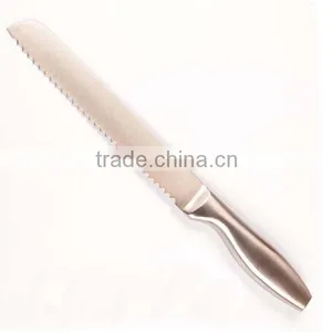 High Quality Full Stainless Steel Serrated Bread Slicer Knife Cake Knife Bread Knife Blades thumbnail-1