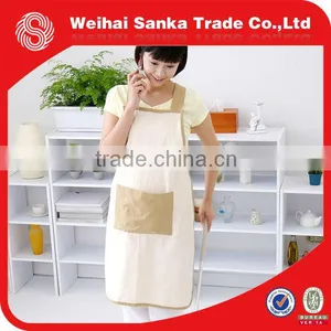 Wide Stripe Cotton Fabric Apron thumbnail-1