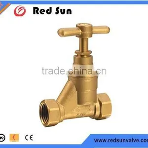 HR4030 Manufacture Brass Water Stop Bibcock Stop Valve thumbnail-1
