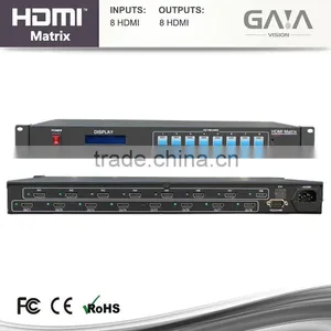 HDMI Matrix 8X8 Switches With RS232 & IR Remote EDID Learning thumbnail-2