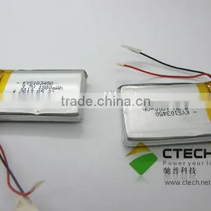 Lithium Polymer 103450 Rechargeable Battery Lipo 3.7v 1800mah Battery thumbnail-1