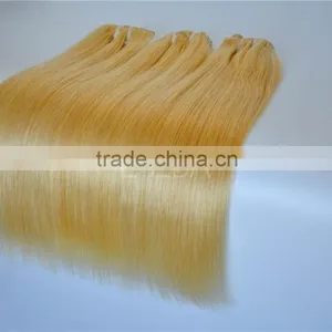 Dark Ash Blonded Virgin Asian Remy Hair Golden Blonde Remy Hair Weft Supplier's Choice thumbnail-2