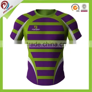 Thai Quality Rugby Sublimation Shirts Polyester Sports Rugby Shirt thumbnail-2