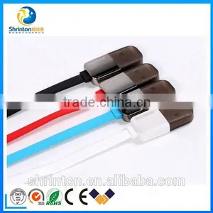 High Quality Remax 2 in 1 TPE Copper Core 2.1A USB Cable for Smartphone thumbnail-1
