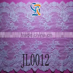 2016 Fujian Fuzhou Grand Slam 3cm Knitted Mesh White Elastic Nylon Spandex Nigerian African Cord Lace thumbnail-2