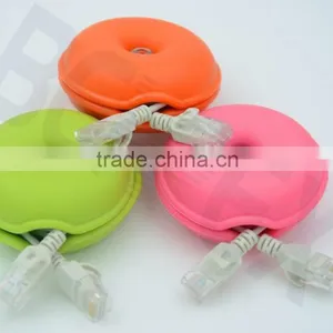 100% Component Test OD:3.5mm RJ45 Patch Cable Slim UTP CAT6A Ethernet Cable thumbnail-1