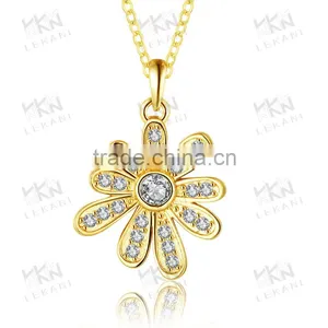 Yellow Golden Jewelry Necklace,zircon Necklace for Women,lady Necklaces thumbnail-3