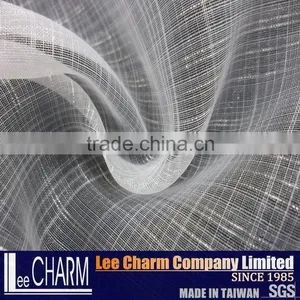 Polyester Organza Big Check Design Fabric thumbnail-3