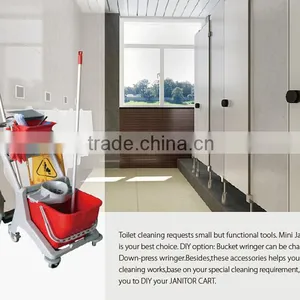 Standard Configuration Toilet Cleaning Bucket Trolley thumbnail-2
