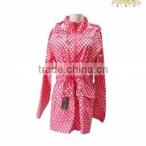 Women's Cute Waterproof Polka Dot Raincoat thumbnail-1