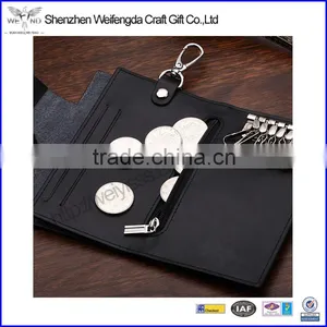 Soft Leather Bifold Card Coin Key Holder Case Wallet thumbnail-1