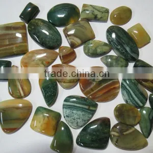Amazing Natural Multi Color Jasper Gemstone Cabochons thumbnail-1