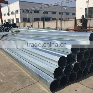 Hot Dip Galvanized Street Light Steel Poles thumbnail-6