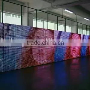 China Popular Indoor Strip Led Curtain Display/Full Color P12.5 Transparent Led Xxx Video Curtain thumbnail-1