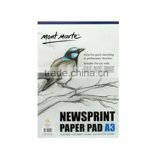 Good Quality A3 100Sheet 50gsm News Print Paper Pad Drawing Paper thumbnail-2
