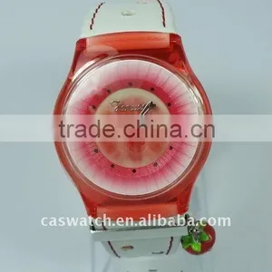 Sweet Strawberry Red Advertising Watch thumbnail-1