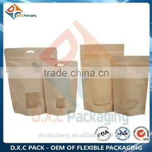 Snack Food Stand Up Pouches With Window For Food Packaging thumbnail-3